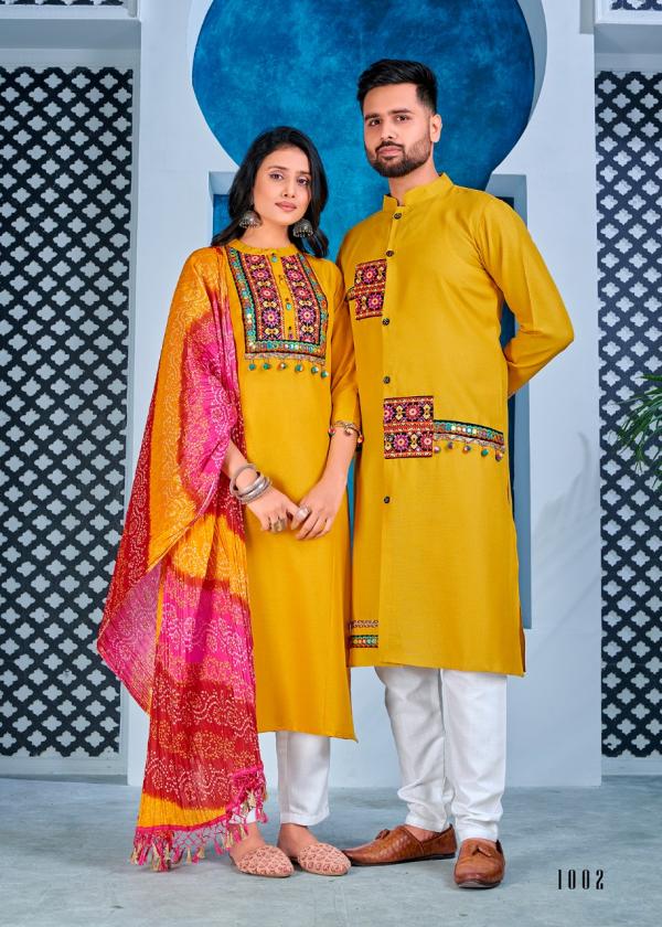 Banwery Navratri Festival Wear Designer Cotton Exclusive Couple Collection